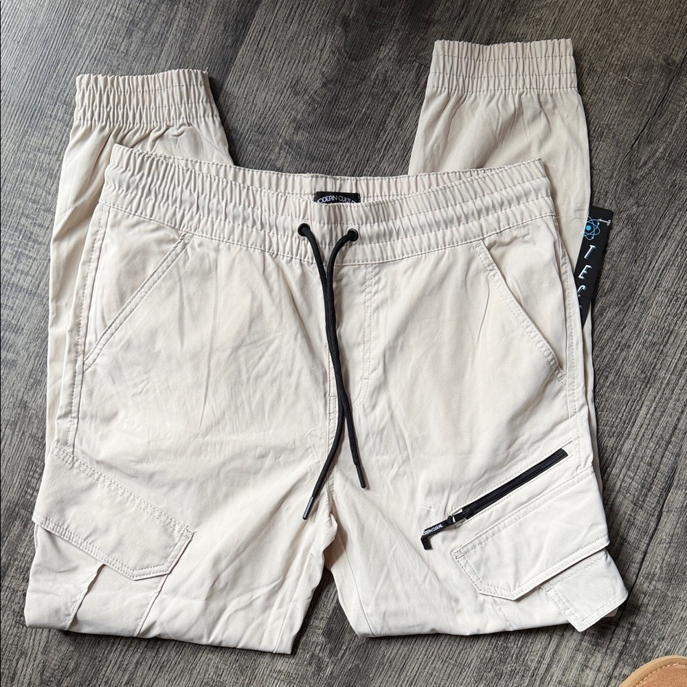 Men's Beige Cargo Pants